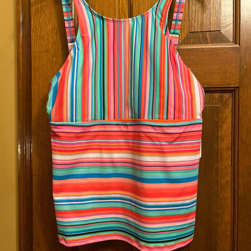 NWT Fun and Colorful Tankini Swimsuit Top by Next.